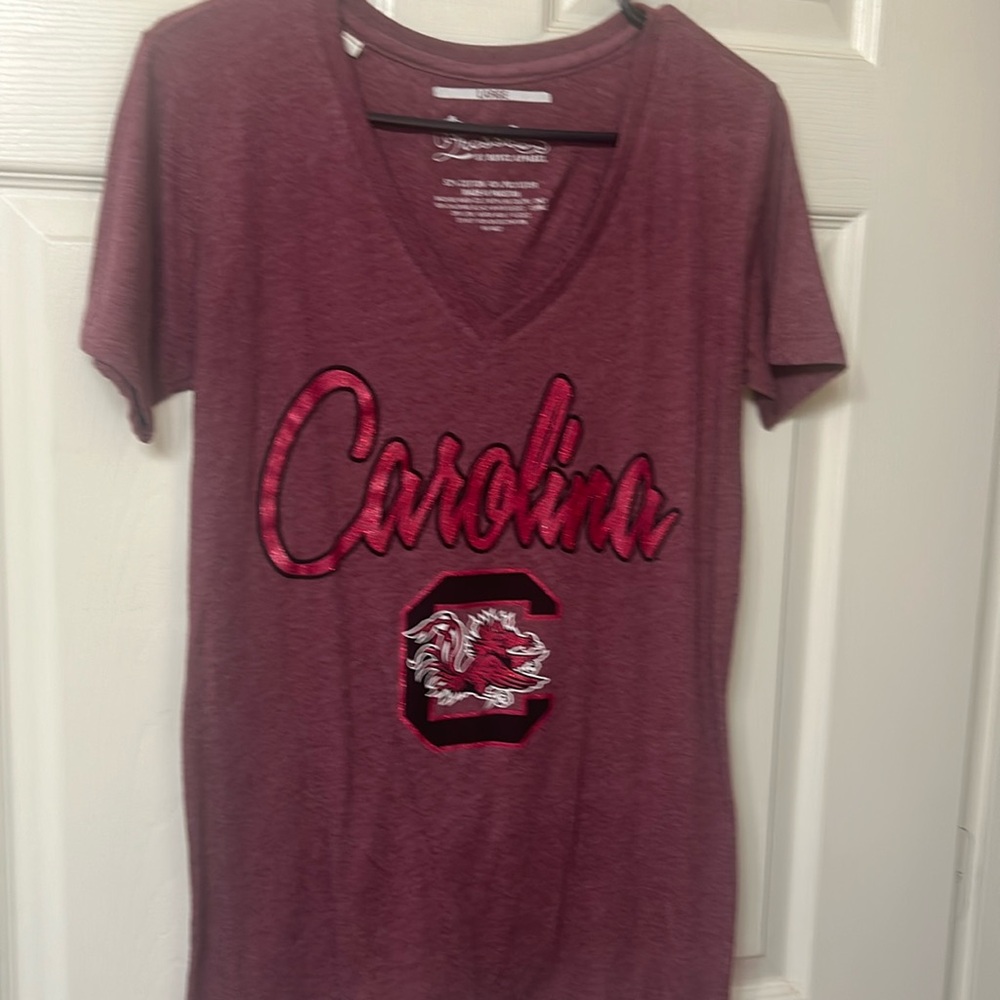Carolina Gamecock Short Sleeve V Neck